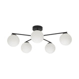 ELTON Black Scandinavian Ceiling Lamp for Living Room, Bedroom & Hallway