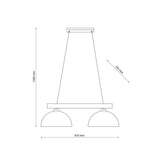 Signe Black Scandinavian Minimalist Pendant Ceiling Light for Kitchen Island & Dining Room