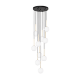 NILOS Scandinavian Pendant Ceiling Light Fixture for Entrance, Hallway, Staircase & Living Room (10-Light)