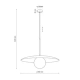 Slate Mid-Century Modern Pendant Ceiling Light for Kitchen Island, Dining Room & Statement Interior Lighting