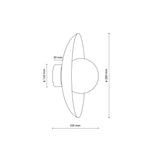 Slate Scandinavian Minimalist Wall Sconce Light Fixture for Bedroom, Hallway & Living Room
