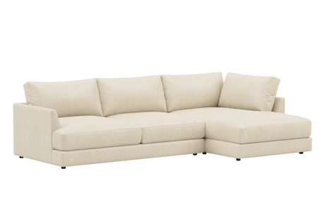 Serena Leather Sectional Sofa