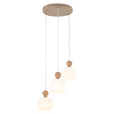 Ballo Scandinavian 3-Light Pendant Ceiling Light Fixture for Kitchen Island, Dining Room & Living Room