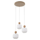 Ballo Scandinavian 3-Light Pendant Ceiling Light Fixture for Kitchen Island, Dining Room & Living Room