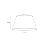 FORMO Linen Flush Mount Light