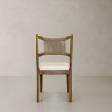 April Solid Wood Dining Chair, Cream