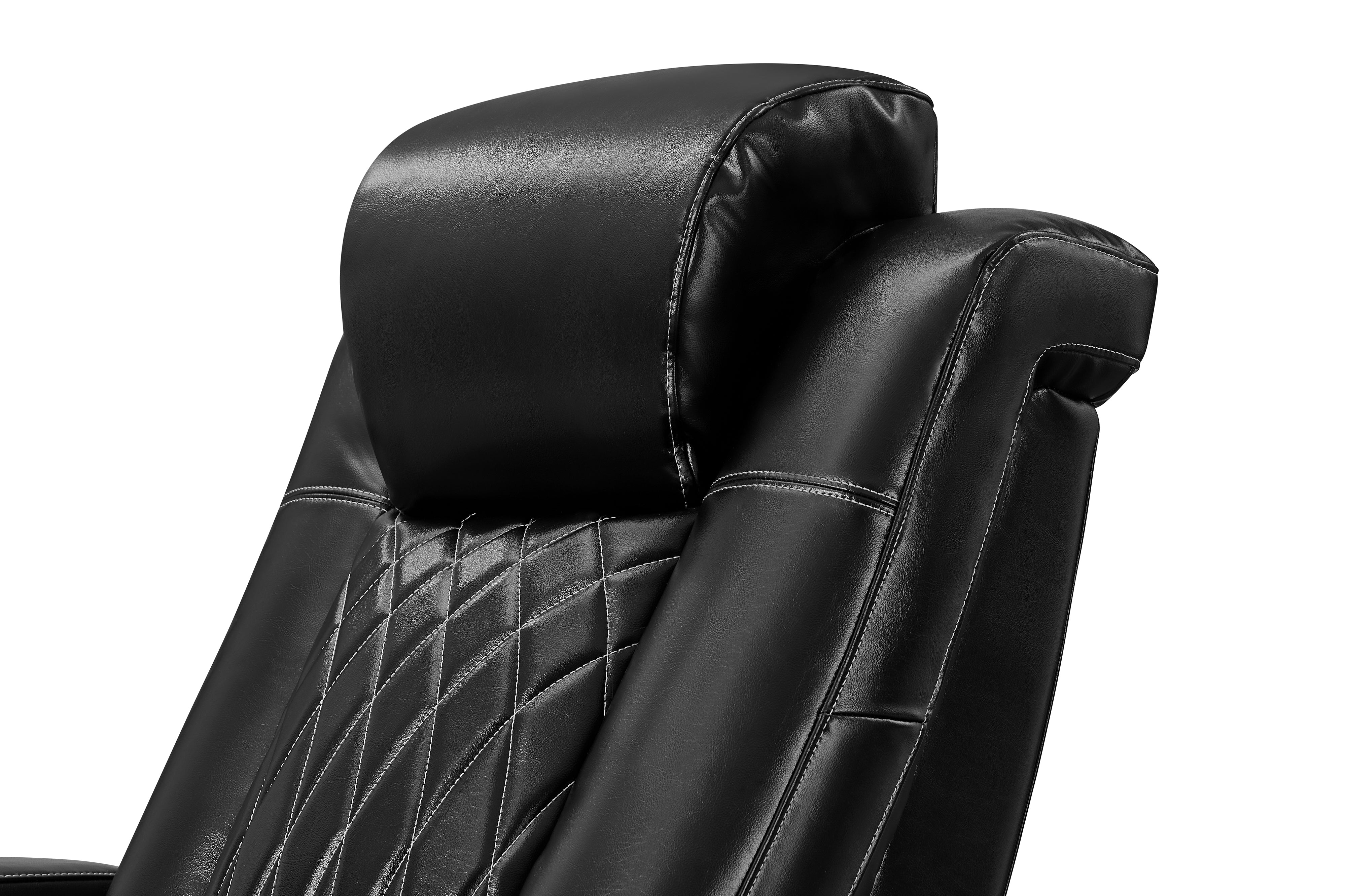 Valencia Tuscany Executive Heat & Massage Leather Home Theater Seating, Row of 3