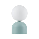 Miki Modern Glass Globe Table Lamp for Bedroom Nightstand, Living Room & Ambient Accent Lighting