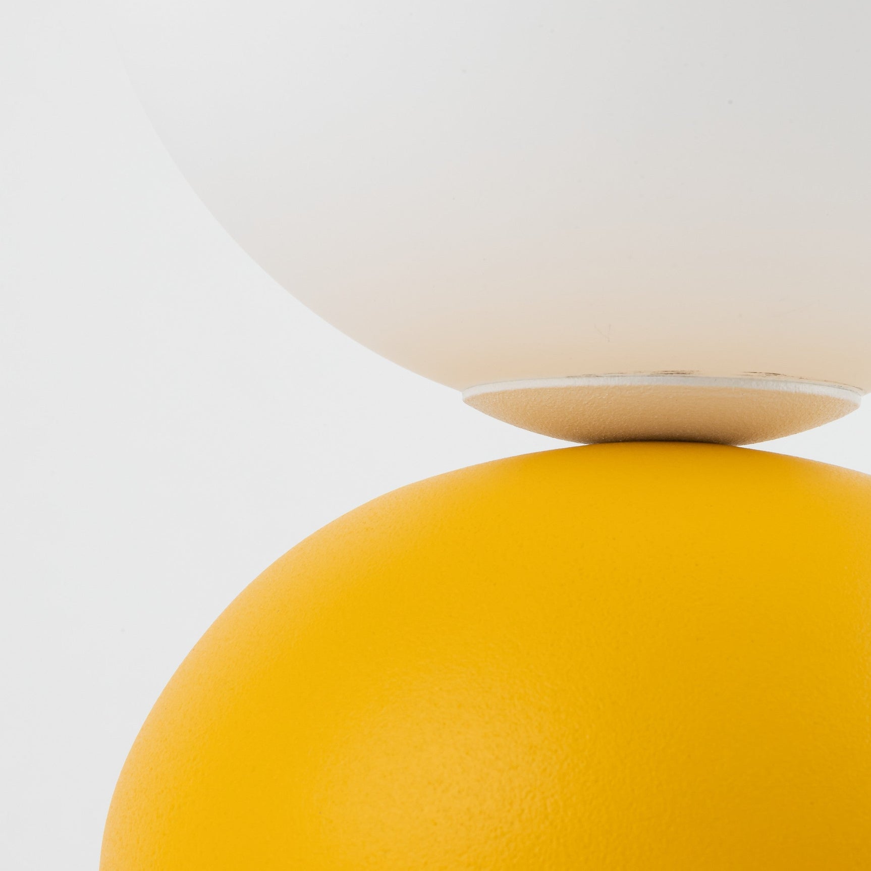 Miki Modern Glass Globe Table Lamp for Bedroom Nightstand, Living Room & Ambient Accent Lighting
