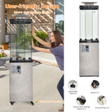 41 000 BTU Propane Patio Heater with Lockable Wheels