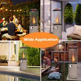 41 000 BTU Propane Patio Heater with Lockable Wheels