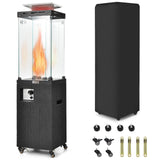 41 000 BTU Propane Patio Heater with Lockable Wheels