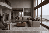 Aurelio Leather Corner Sectional Sofa