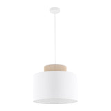 Duo White Jute Scandinavian Pendant Ceiling Light for Kitchen Island, Dining Room & Natural Interiors