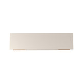 Eureka Modern 53.14" TV Stand with 4 Shelves - Off White Gloss/Maple Cream