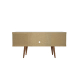 Eureka Modern 53.14" TV Stand with 4 Shelves - White
