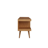 Eureka Modern 53.14" TV Stand with 4 Shelves - Maple Cream