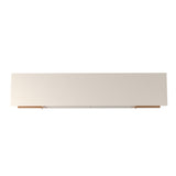 Eureka Modern 70.47" TV Stand with 4 Shelves - Off White Gloss/Maple Cream