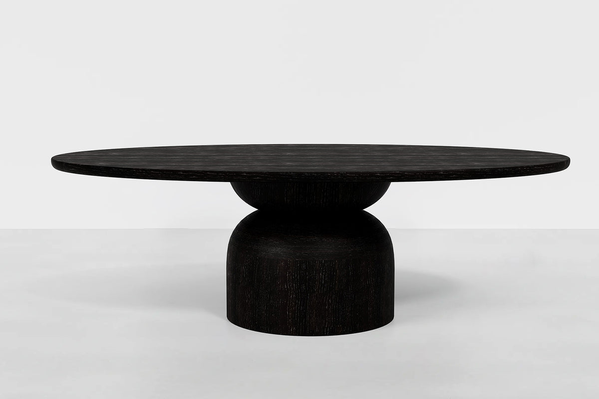 Valencia Ambrosia Wood 96" Dining Table, Black