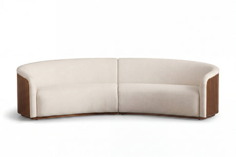 Rowan Two-Piece Curved Sectional Sofa