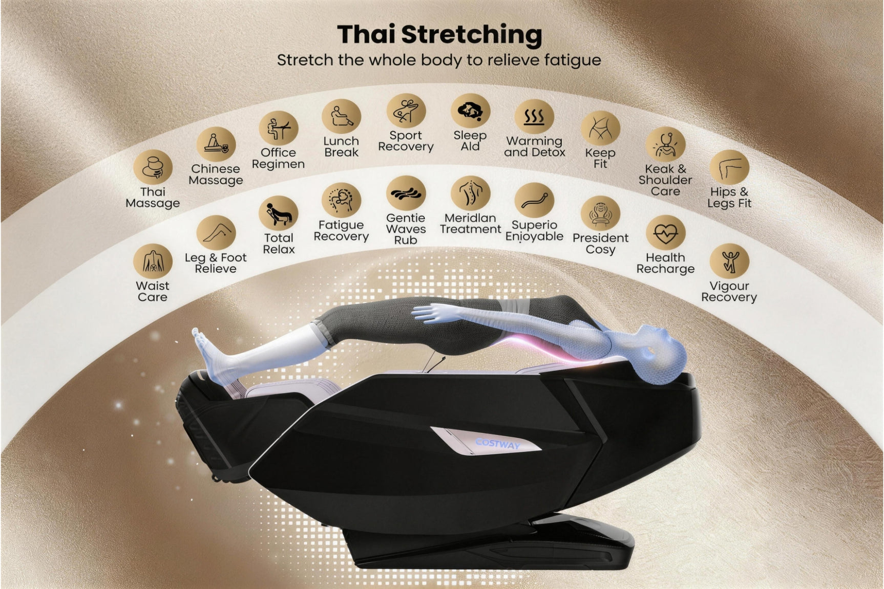 Costway Kenzo 2025 Premium Zero Gravity Full Body Massage Chair