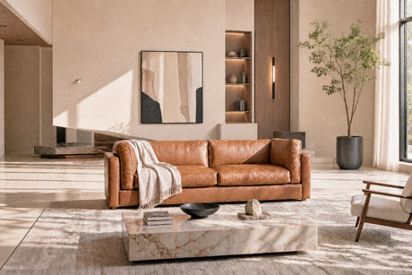 Calvera Leather Sofa