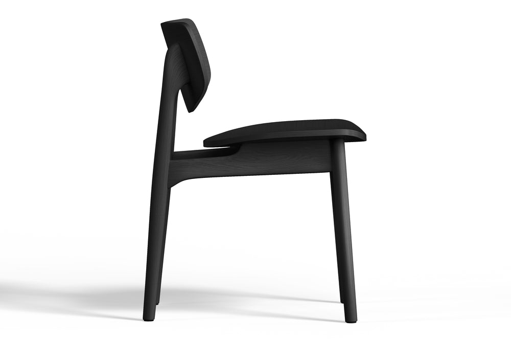 Valencia Simone Wood Dining Chair, Black
