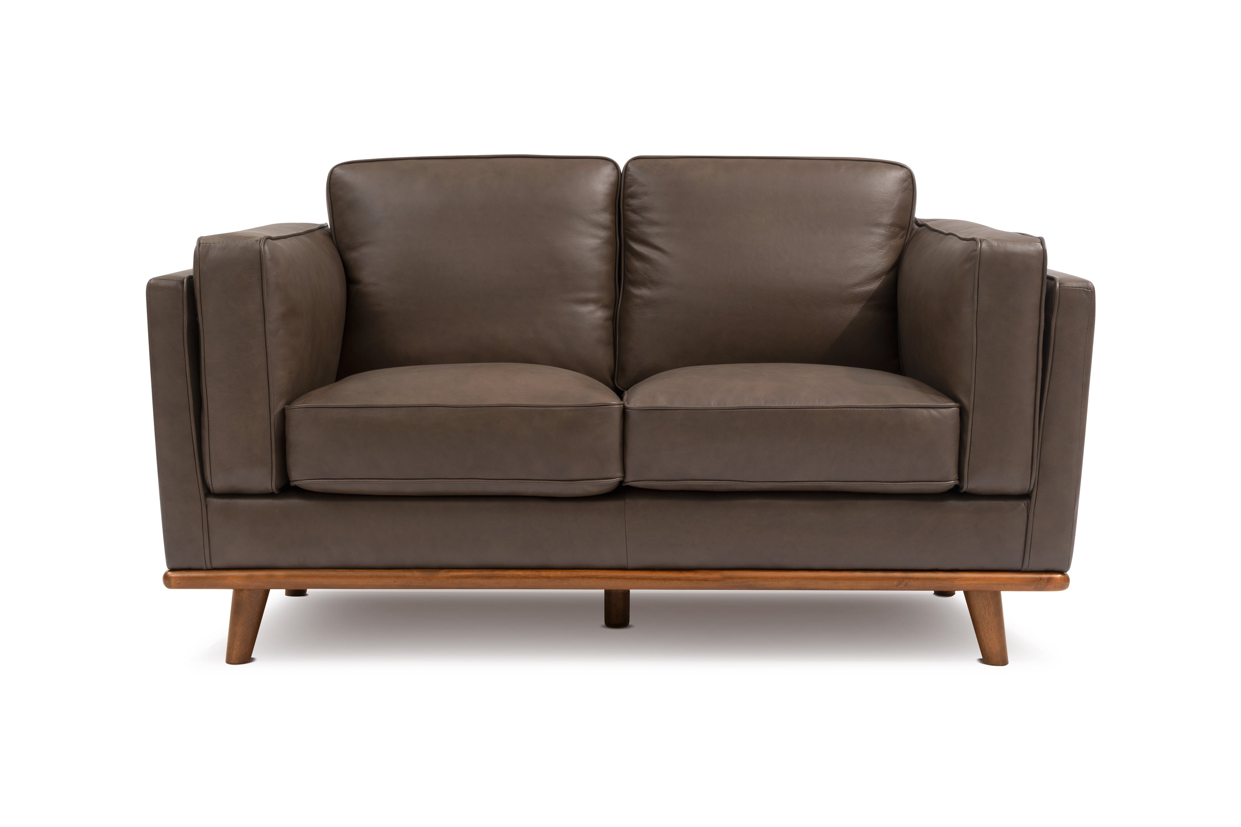 Valencia Artisan Top Grain Leather Loveseat, Chocolate