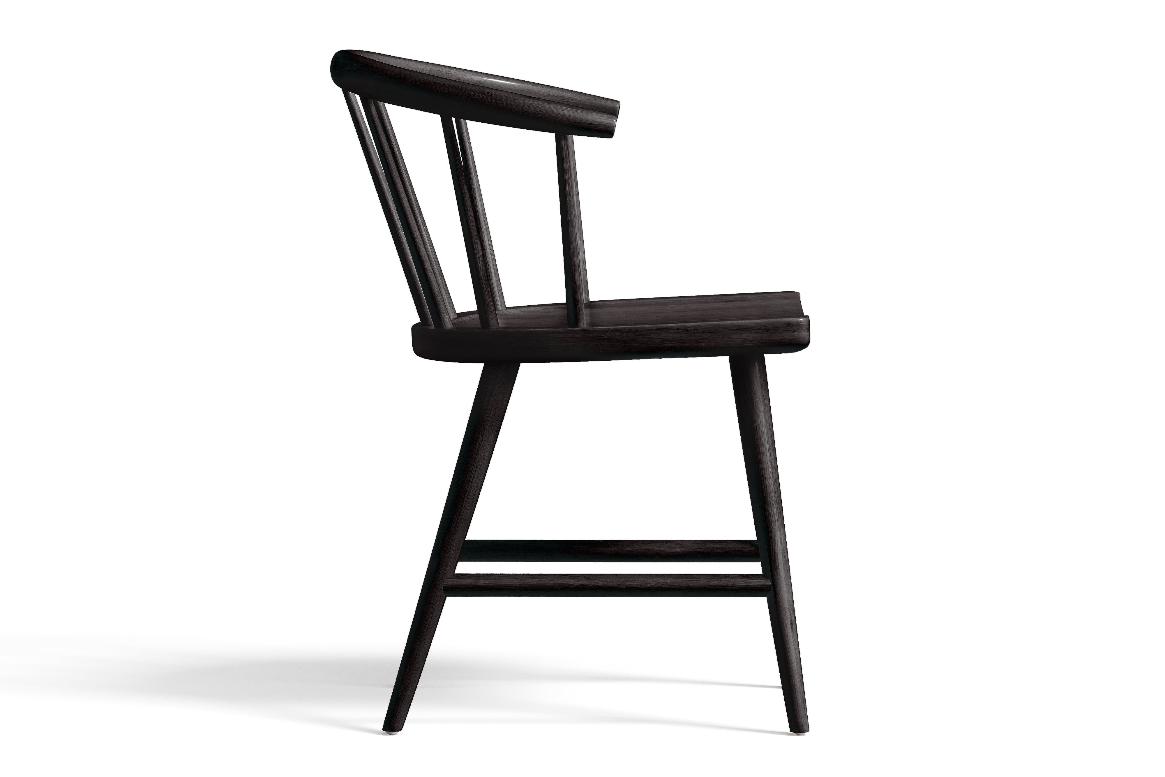 Valencia Lauryn Wood Dining Chair, Black