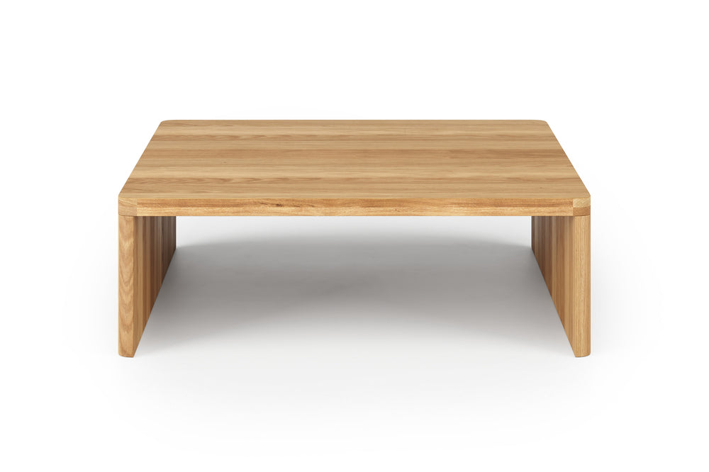 Valencia Madeline Solid Oak Square Coffee Table, Natural Color