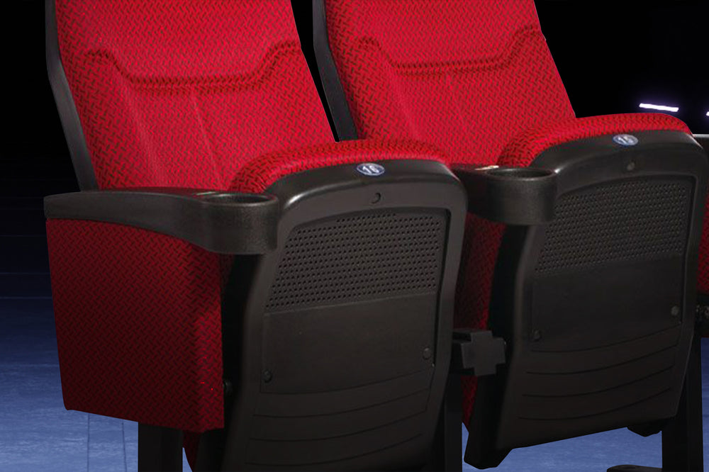 Valencia Kenyon Fabric Commercial Cinema Auditorium Seats, Red