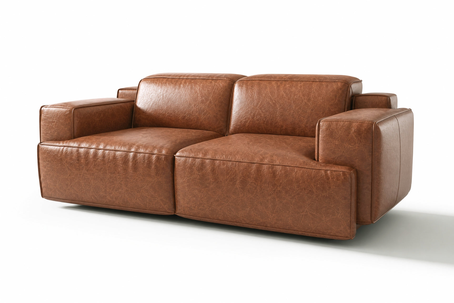 Valentina Distressed Leather Recliner Sofa