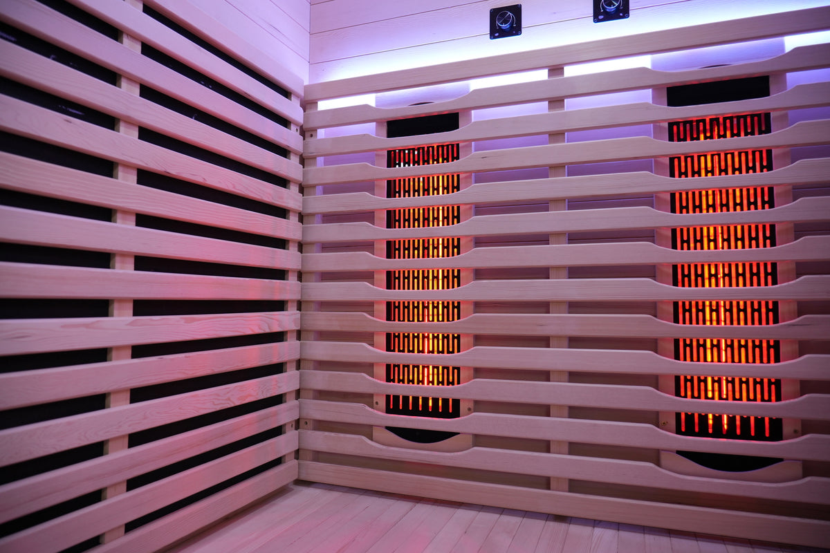 Valencia Aura™ 2-Person Full Spectrum Infrared Sauna | Low-EMF Hemlock