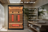 Valencia Aura™ 2-Person Full Spectrum Infrared Sauna | Low-EMF Hemlock