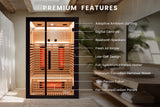 Valencia Aura™ 2-Person Full Spectrum Infrared Sauna | Low-EMF Hemlock