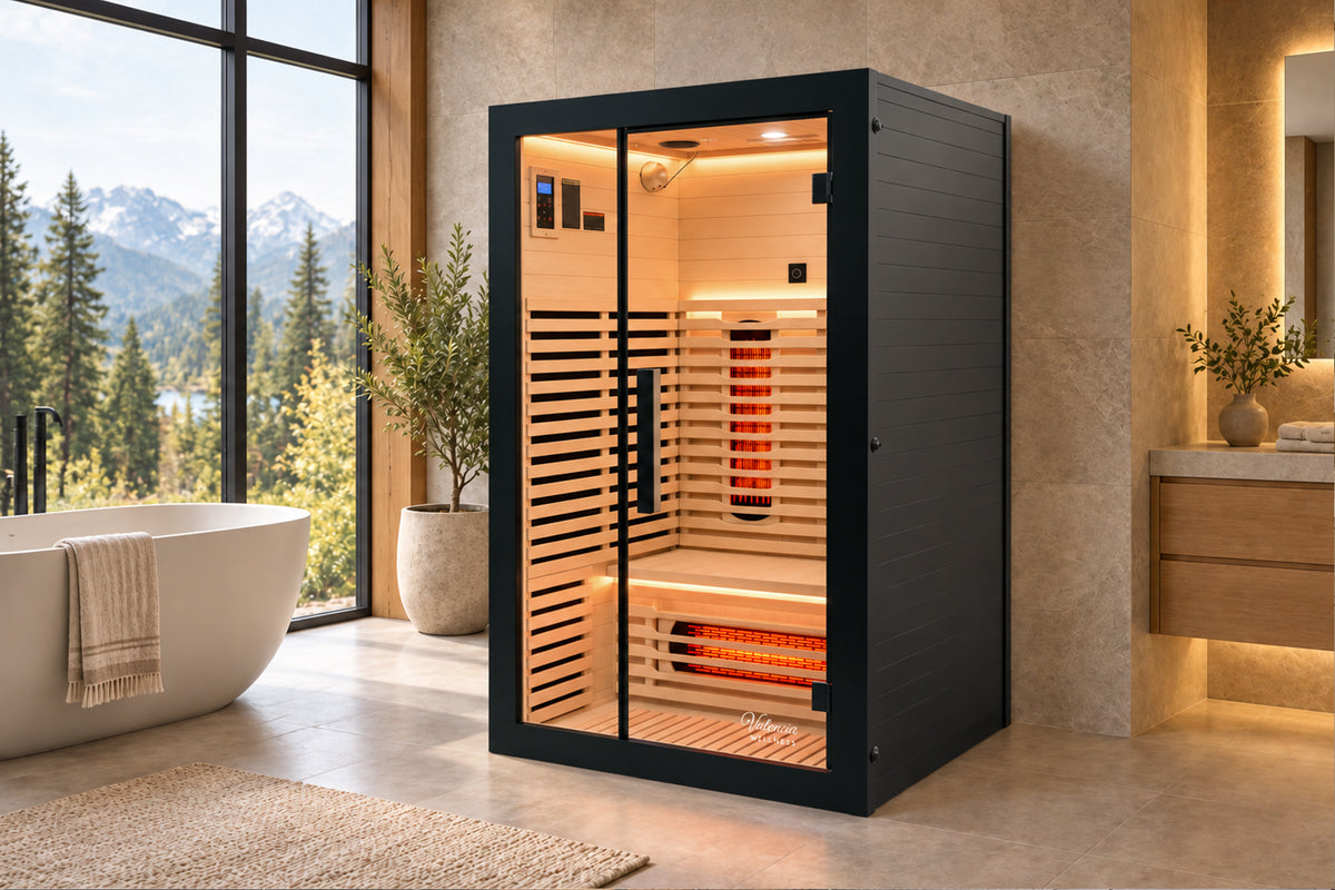 Valencia Aura™ 2-Person Full Spectrum Infrared Sauna | Low-EMF Hemlock