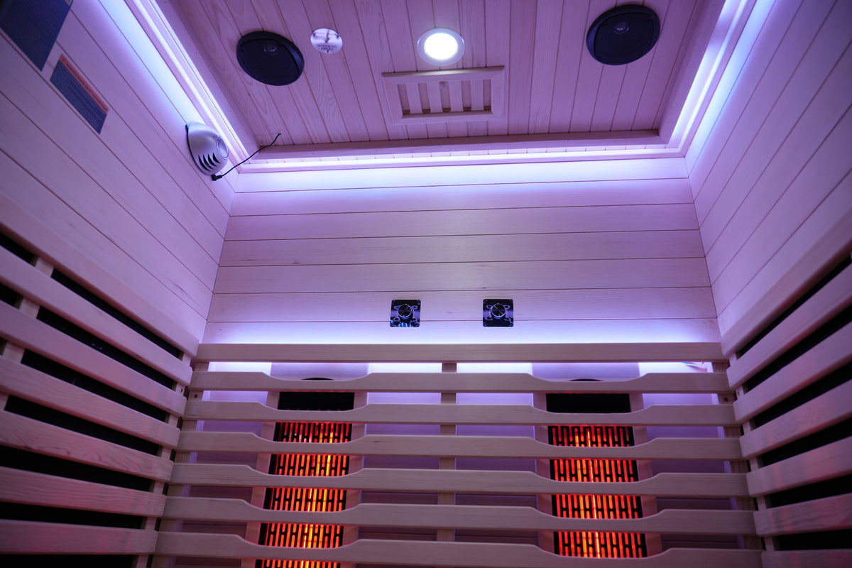 Valencia Aura™ 2-Person Full Spectrum Infrared Sauna | Low-EMF Hemlock