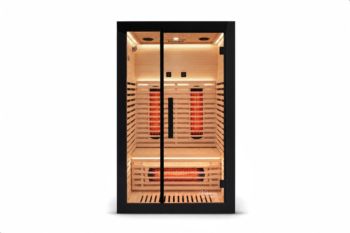 Valencia Aura™ 2-Person Full Spectrum Infrared Sauna | Low-EMF Hemlock