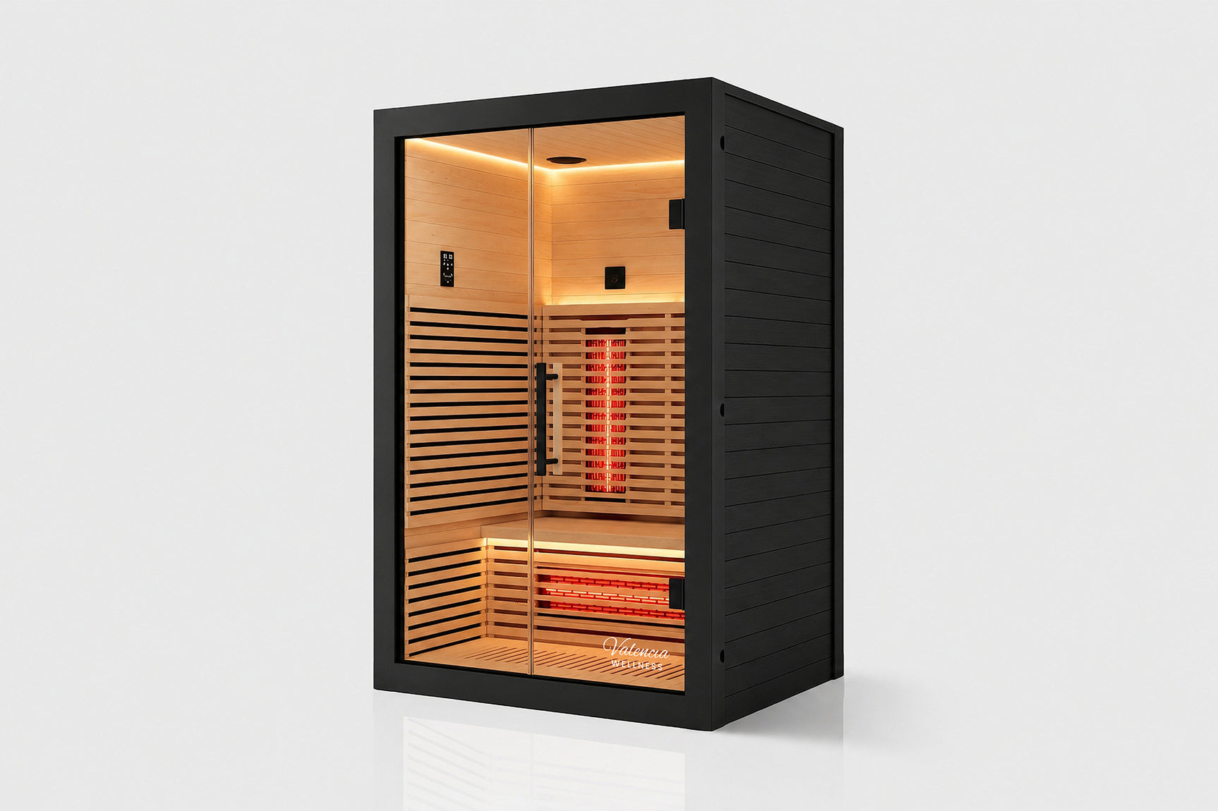 Valencia Aura™ 2-Person Full Spectrum Infrared Sauna | Low-EMF Hemlock