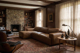 Valentina Distressed Leather Recliner Sectional Sofa