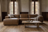 Valentina Distressed Leather Recliner Sectional Sofa