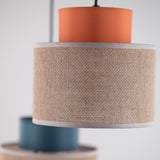 DUO Jute Mix Natural Pendant Light 3