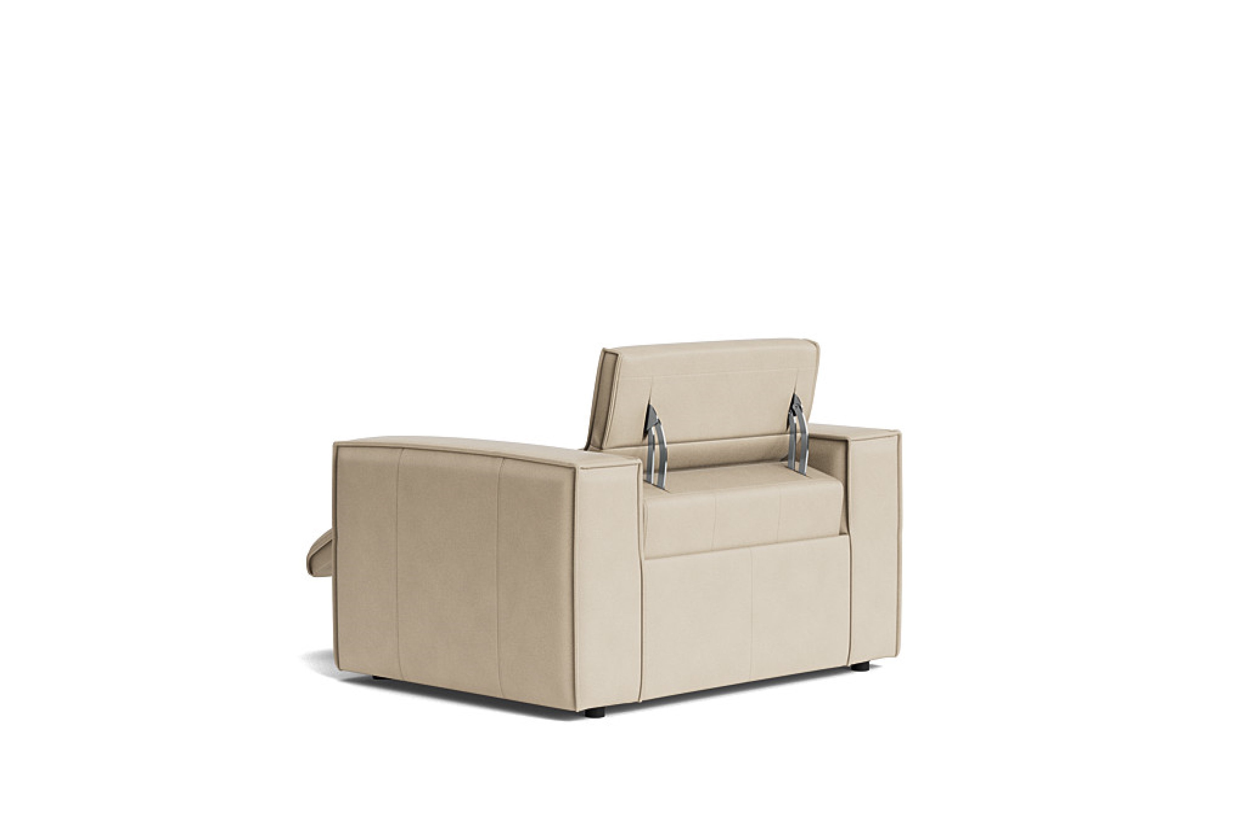 Valencia Emery Top Grain Leather Recliner Seat, Beige