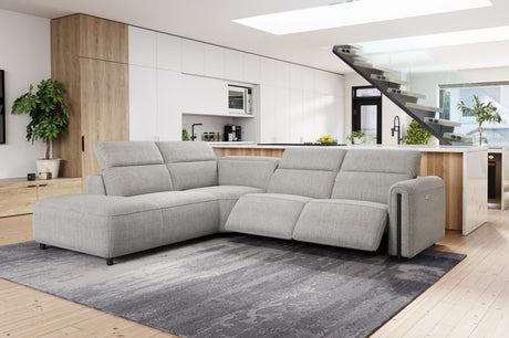 Octavia Fabric Reclining Corner Sectional Cloud Sofa