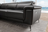 Pista Leather Reclining Sectional Sofa