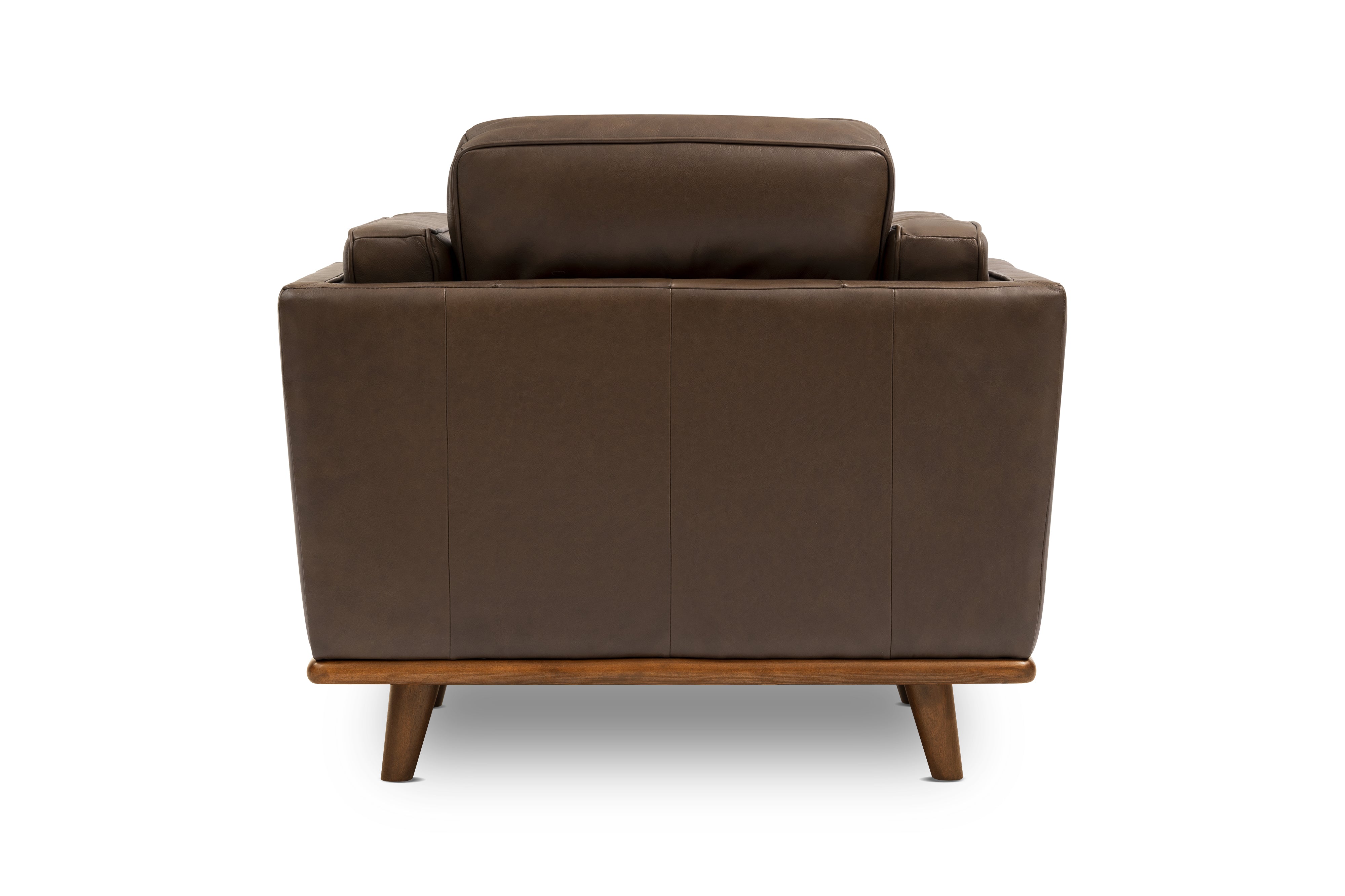 Valencia Artisan Leather Accent Chair, Chocolate