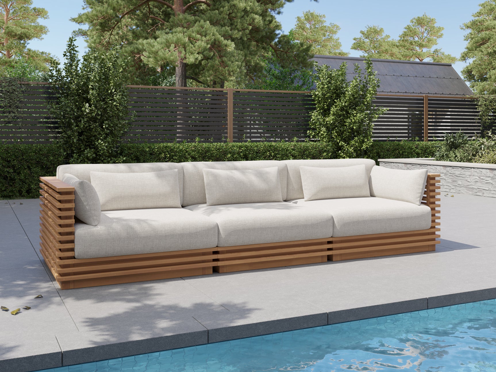 Elise Outdoor Fabric Modular Sofa