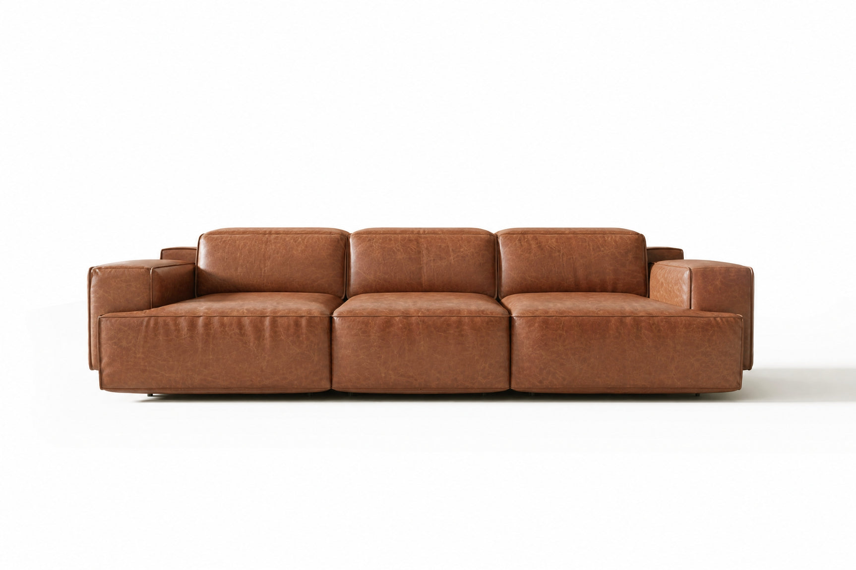 Valentina Distressed Leather Recliner Sofa