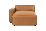 Nathan Leather Left Chaise Sofa Module
