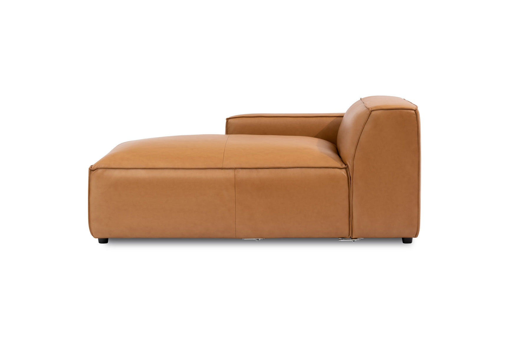 Nathan Leather Left Chaise Sofa Module